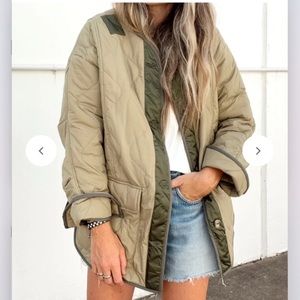 NWOT, Ascot + Hart // Aaron & Amber, Olive Green Rockaway Jacket, L/XL
